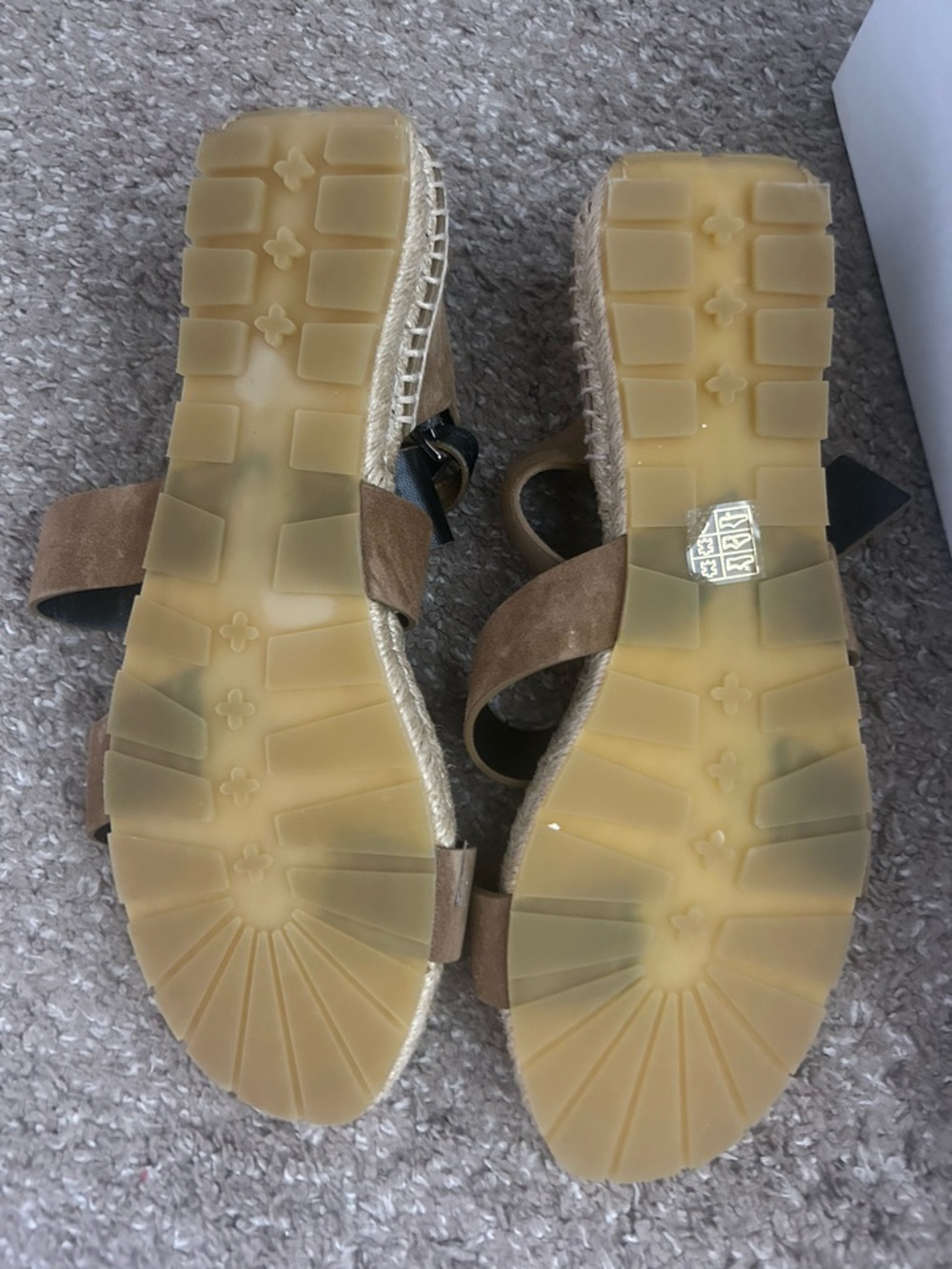 Balenciaga Brown Suede Espadrille Sandal Wedge - Picture 3 of 5